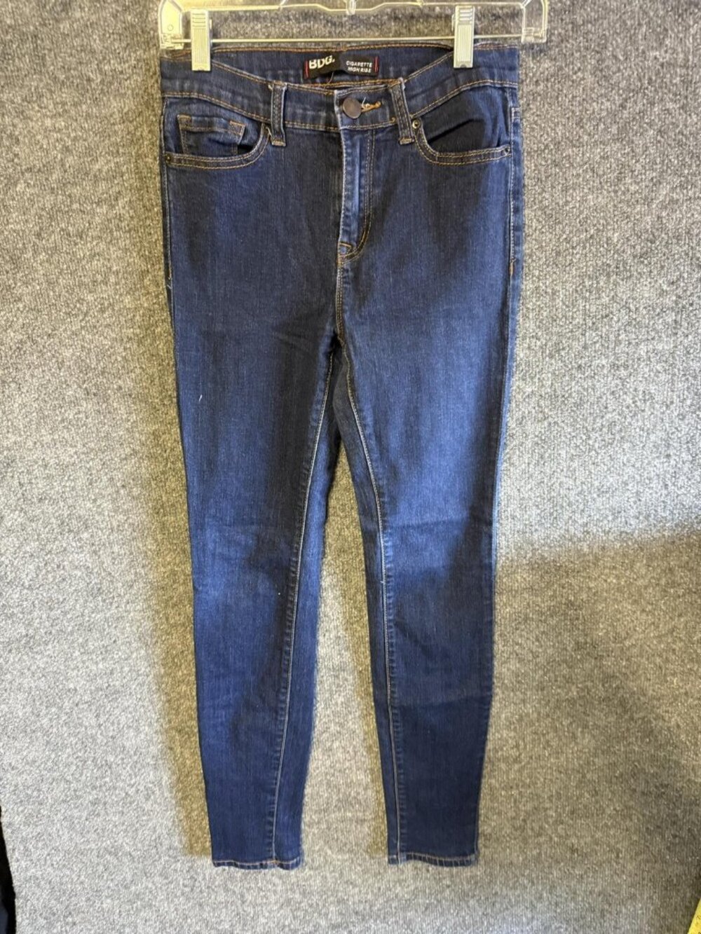 BDG Cigarette High Rise Jeans Womens 27x30 Medium Wash Blue Skinny Denim